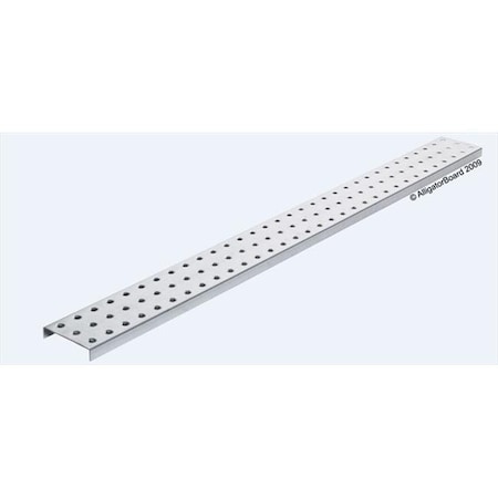 Alligatorboard Alligator Board ALGSTRP3x32GALV 3 in. L x 32 in. W Metal Pegboard Strip with Flange - Pack of 2 ALGSTRP3x32GALV